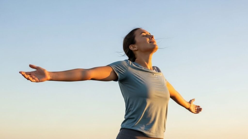 Frases Motivacionais para a Vida que Transformam Pensamentos e Atitudes 2 Pessoa respirando fundo representando frases motivacionais curtas