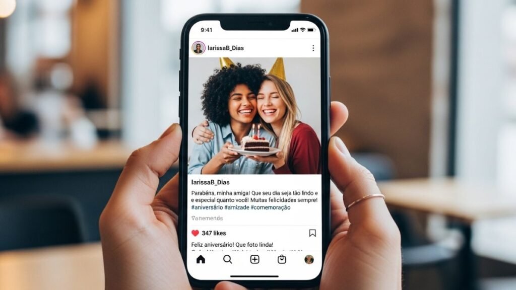 As Melhores Mensagem de Aniversário para Amiga Querida 4 Post no Instagram com mensagem de aniversário para amiga.