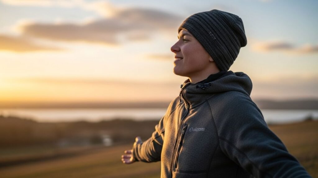 Pessoa em momento de serenidade simbolizando frases de agradecimento
