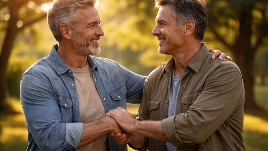 Mensagem de Agradecimento: Palavras para Demonstrar Gratidão 3 Pessoa agradecendo outra de forma emocionada representando mensagem de agradecimento.