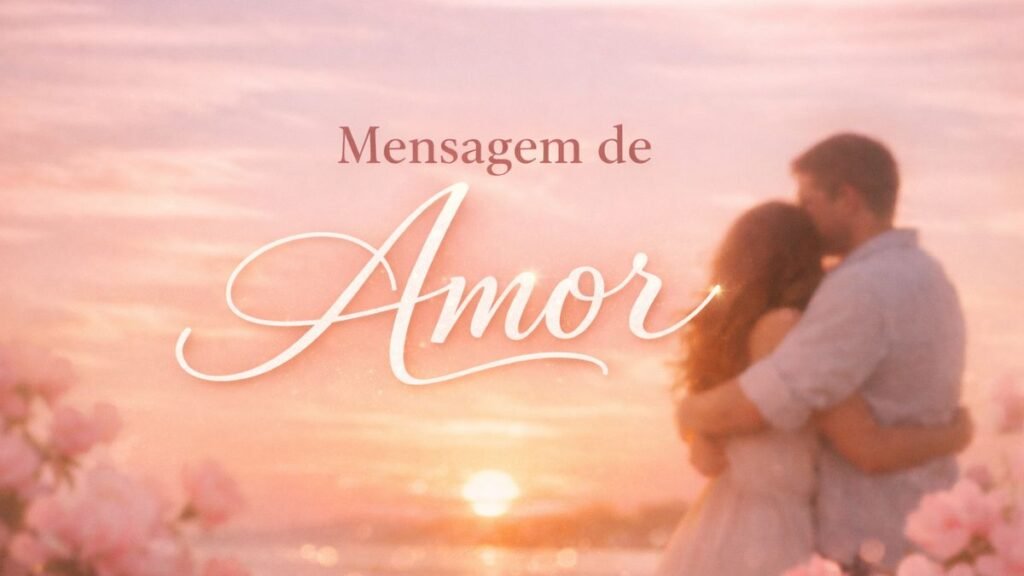Mensagem de Amor: Palavras Lindas para Declarar Seus Sentimentos 5 Imagem com texto mensagem de amor em fundo romântico.